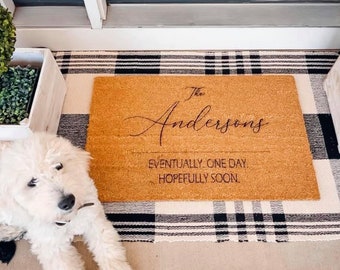 Custom Engraved Doormat, Personalized Doormat, Front Door Mat, Welcome Rug