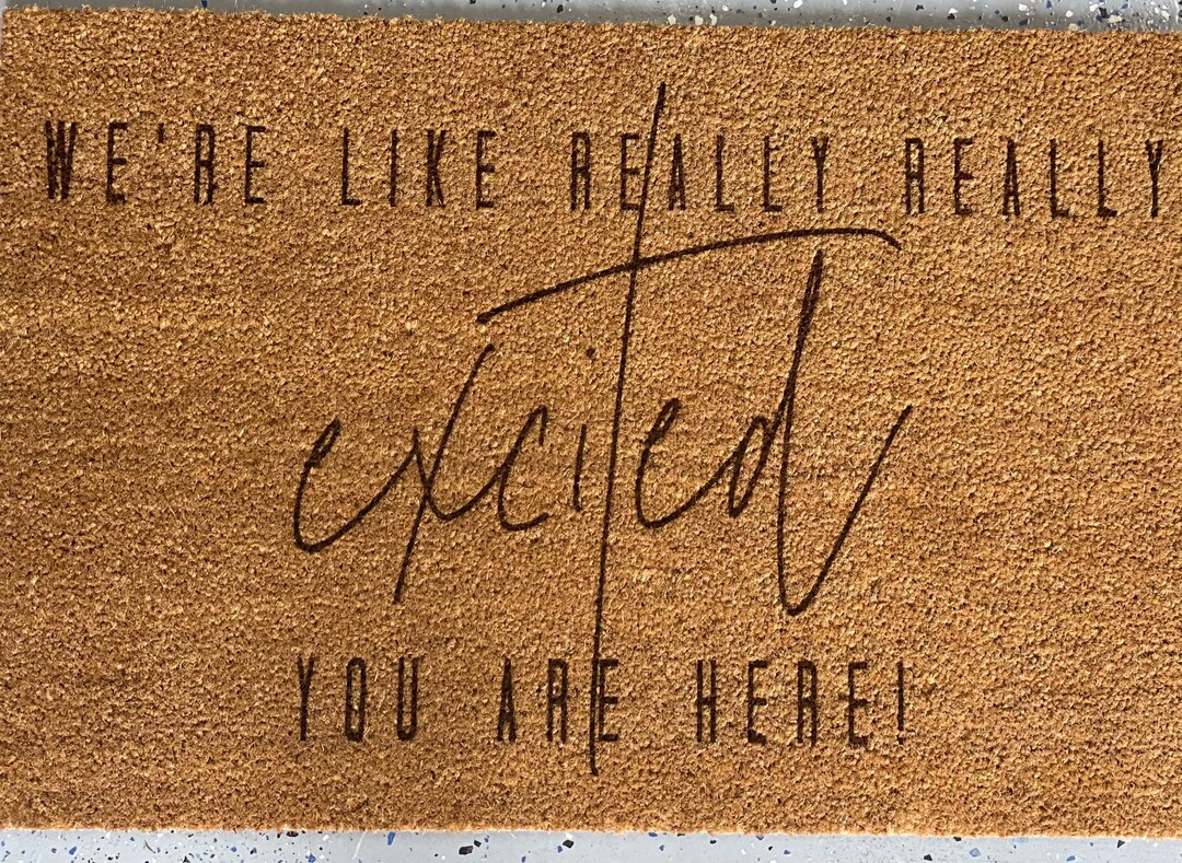 Custom Phrase Engraved Doormat, Personalized Doormat, Front Door Mat