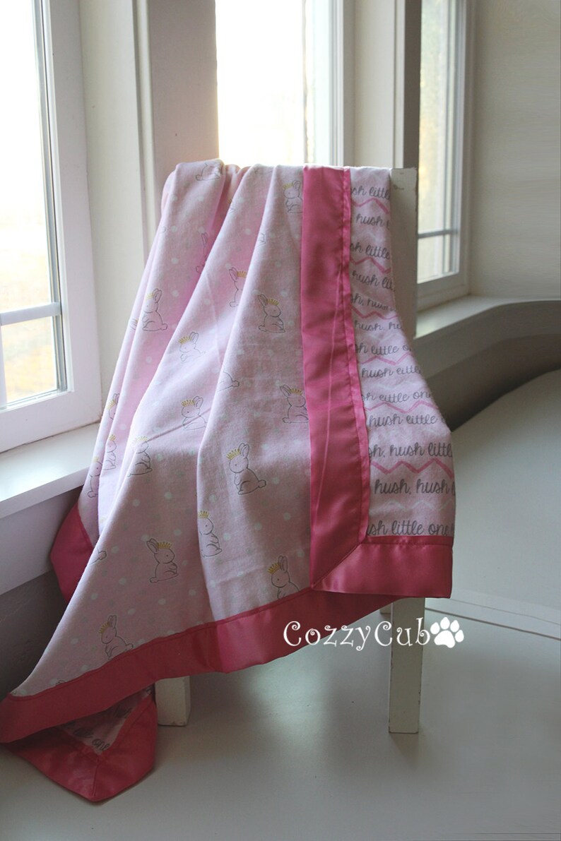 Kids Stroller Blanket 100/% Cotton Grey Toddler Pink Swaddle Blanket White Newborn Royal Bunny Baby Blanket,Flannel Girl Blanket