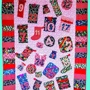 Advent Calendar Applique Quilt Pattern