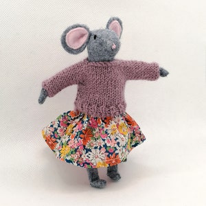 Elsie Mouse Craft Kit. Lilac