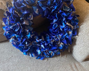 Dodgers baseball rag  Wreath