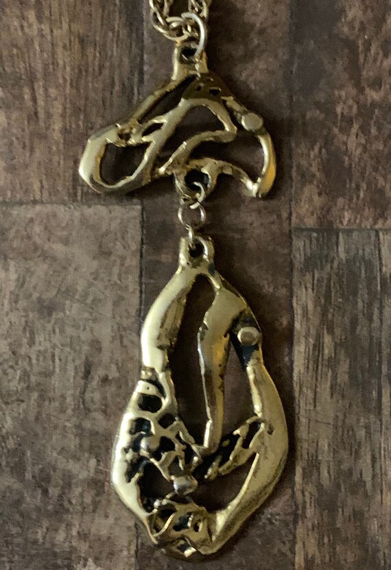 Brutalist Pendant and chain