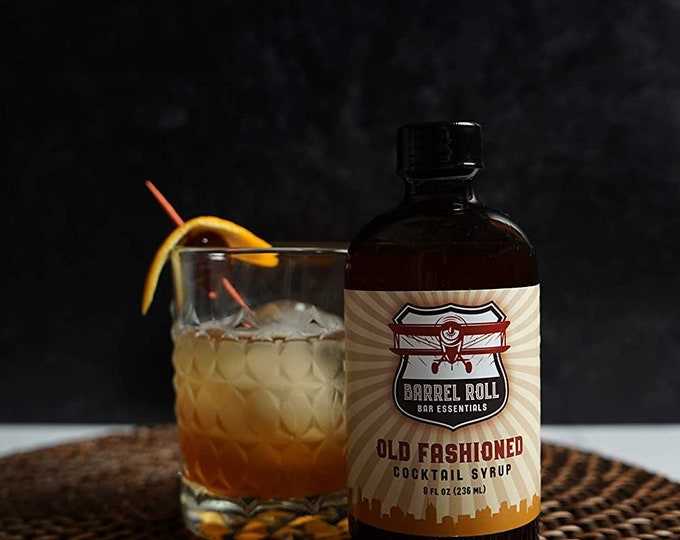Old Fashioned Cocktail Mix- Real Ingredients Only  - 8 Ounce Bottle - 9 Flavors - Excellent Gift