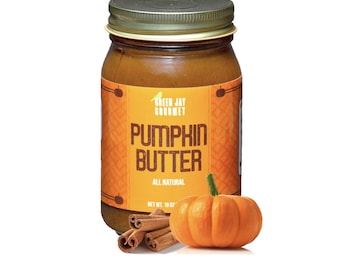 Pumpkin Fruit Butter- All Natural, Gluten-Free, Pumpkin Fruit Spread- Excellent Gift- 19 oz Jar