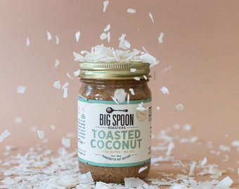 Toasted Coconut Almond Butter by Big Spoon Roasters- Simple Ingredients- Unique Flavors- Low Sugar- Vegan Nut Butter- Amazing Gift!