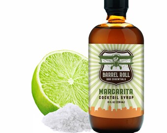 Margarita Cocktail Mix- Real Ingredients Only  - Excellent Gift- 8 Ounce Bottle - 9 Flavors - Excellent Gift