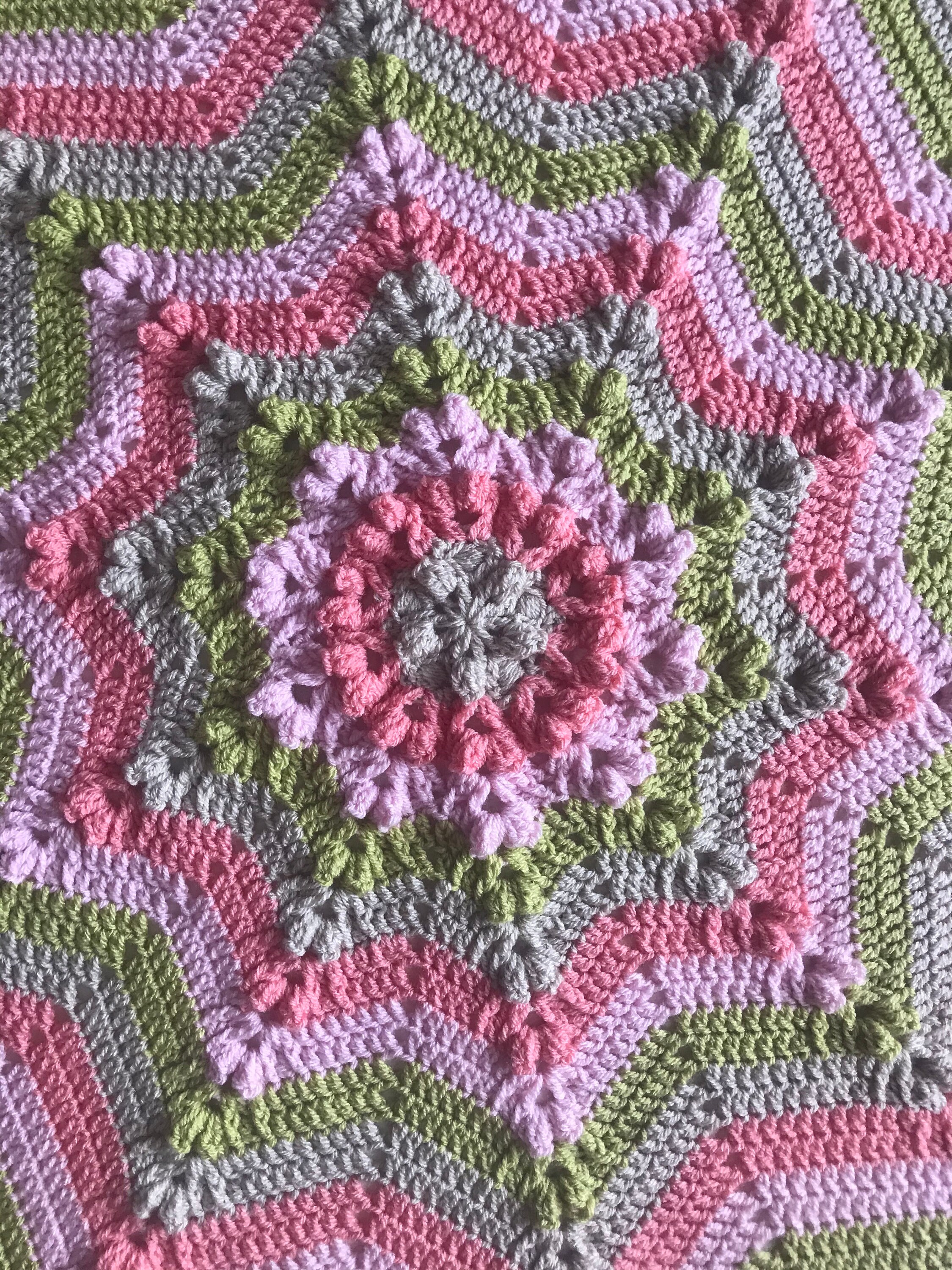 Spring Star Blanket Star Crochet Blanket Pattern Easy Etsy