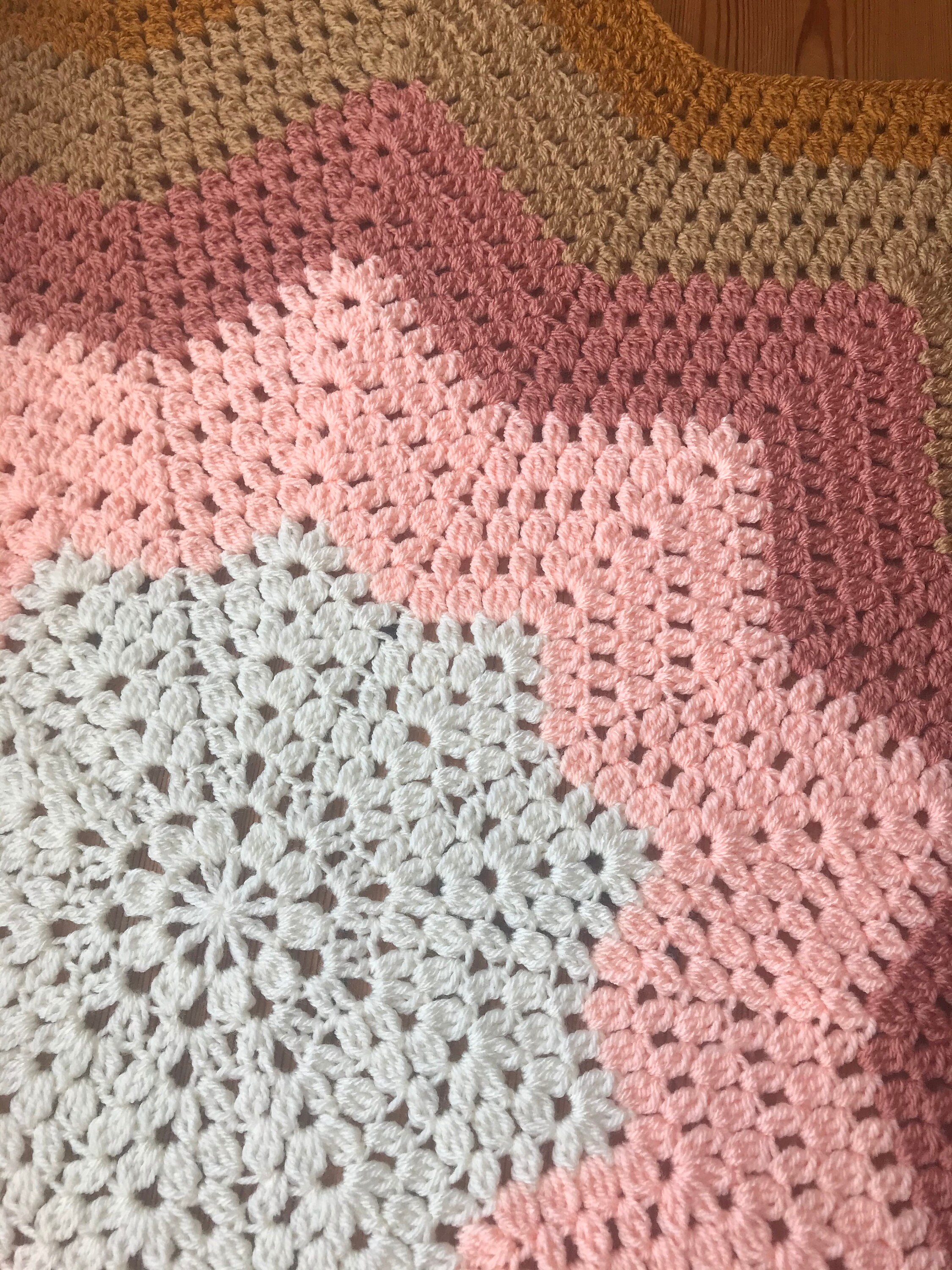 Posy Cluster Blanket Crochet Star Blanket Pattern Crochet Etsy