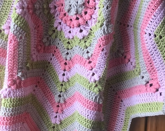 Spring Star Blanket - Star Crochet Blanket Pattern, Easy crochet blanket pattern, crochet afghan pattern, pdf crochet pattern,