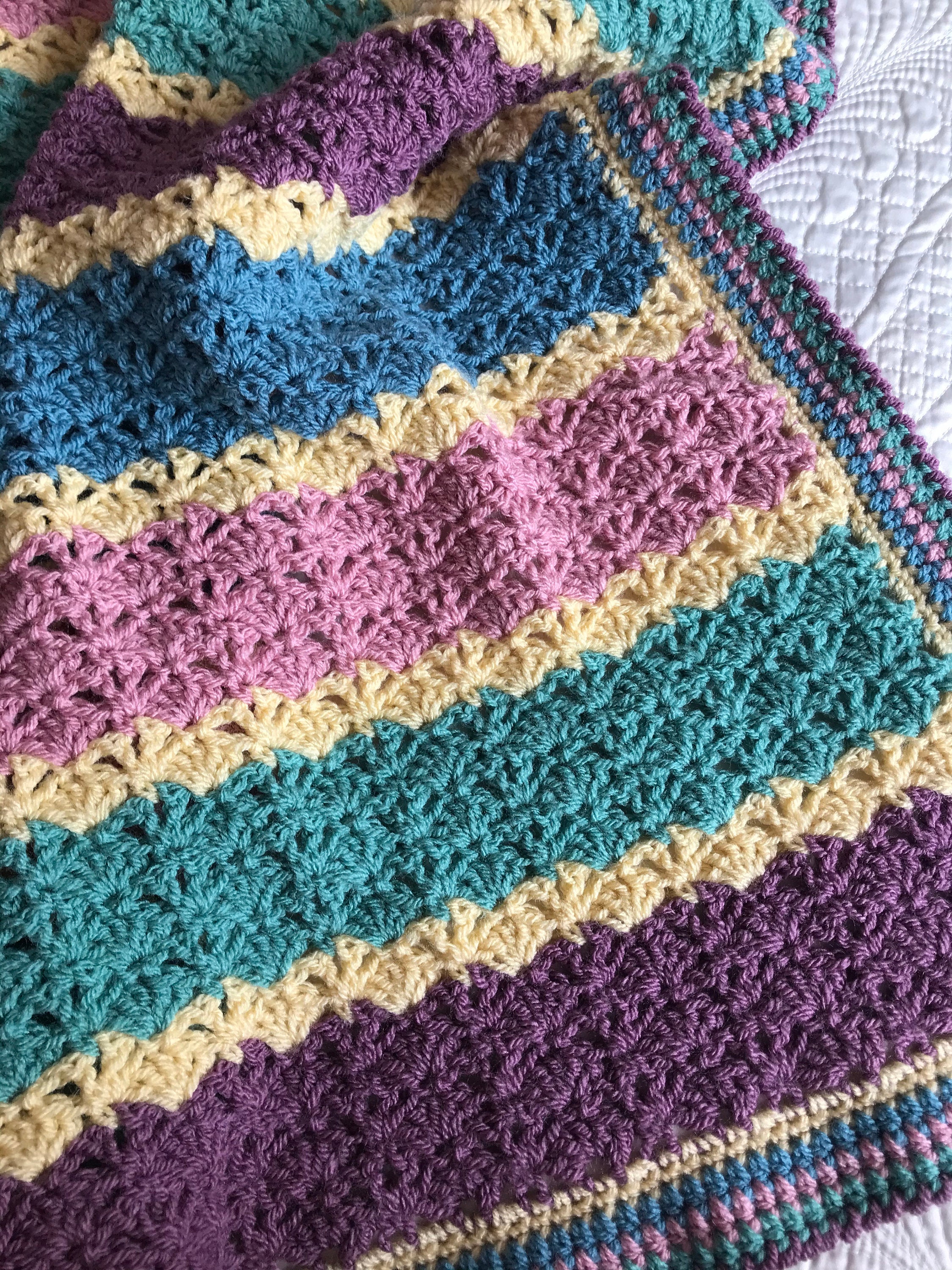 Lotus crochet blanket sale