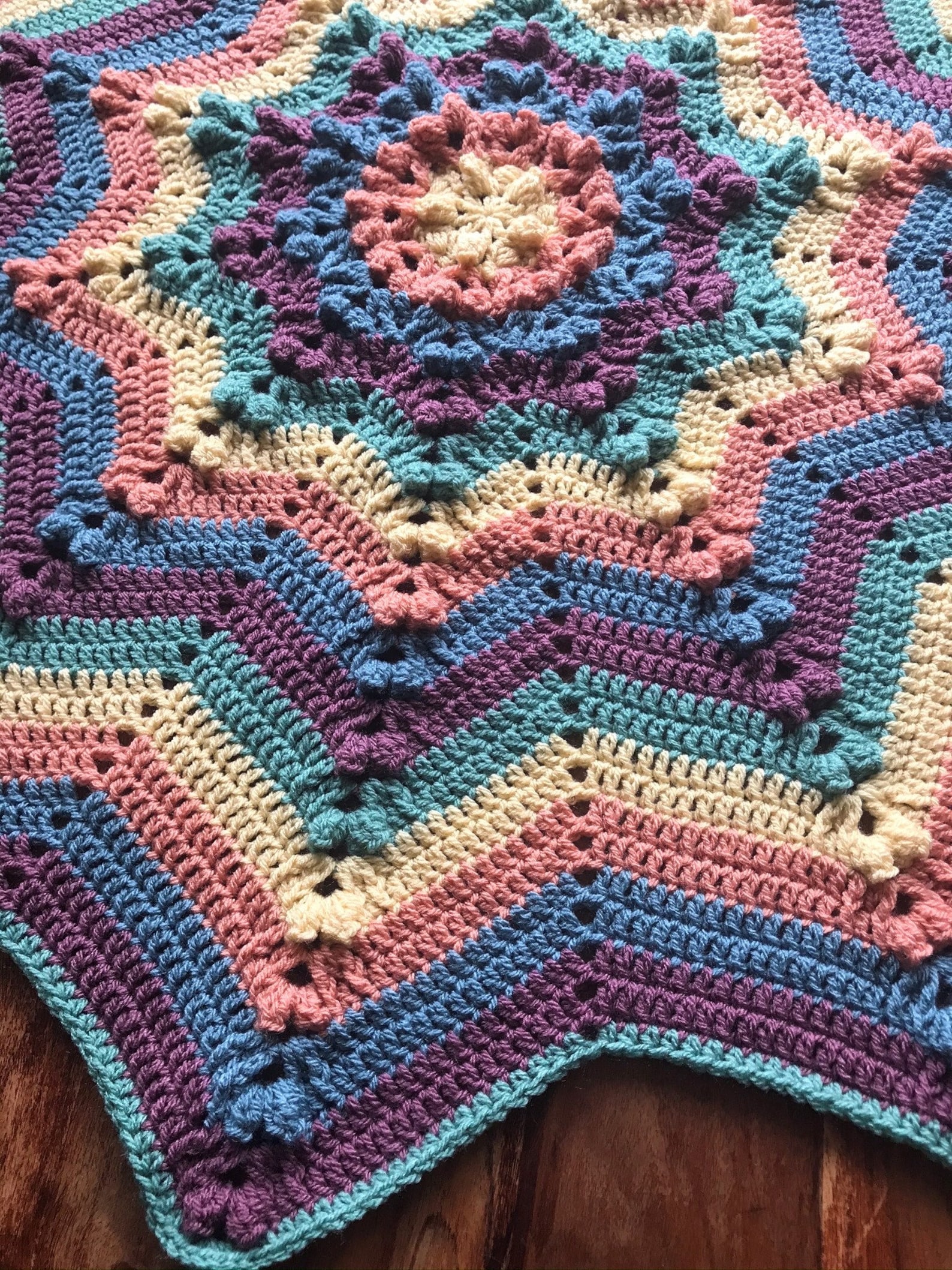 Spring Star Blanket Star Crochet Blanket Pattern Easy Etsy Canada