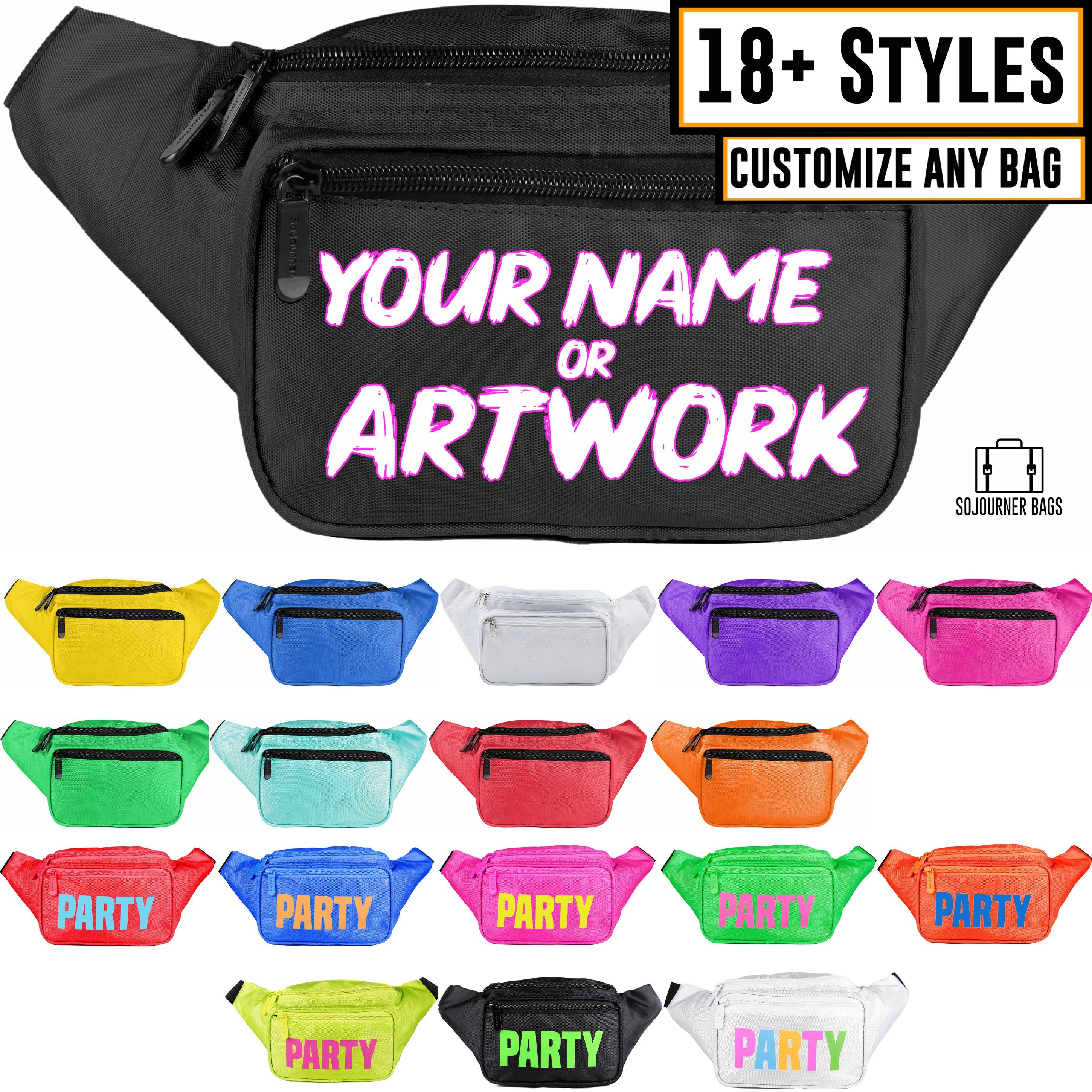 Waist Purse Colorful Lovely Elephant Unisex Outdoor Sports Pouch Fitness Runners Waist Bags
