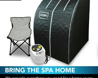 Portable Sauna for Home - Personal Sauna - Sauna Heater, Tent, Chair, Remote Included for Home Sauna - Enjoy Your Own Personal Spa