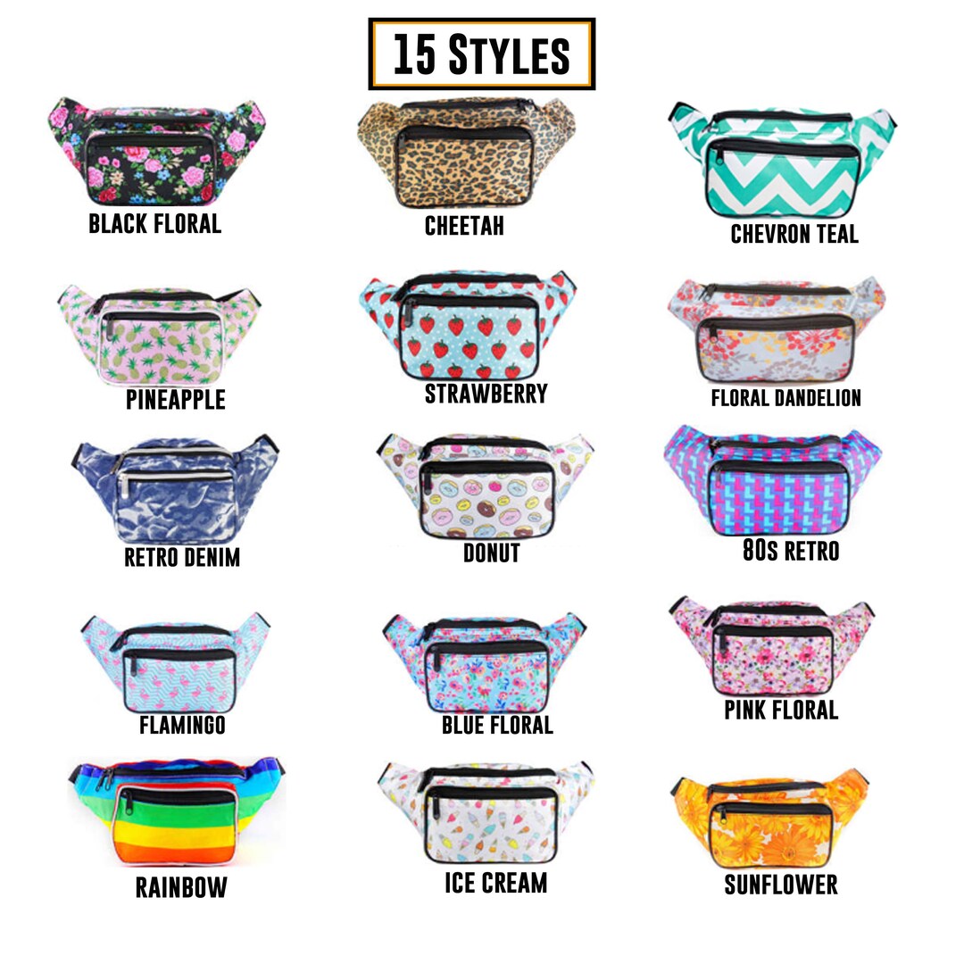 Fanny Pack Cute Prints Packs for Men, Women Festivals Raves Waist Bag