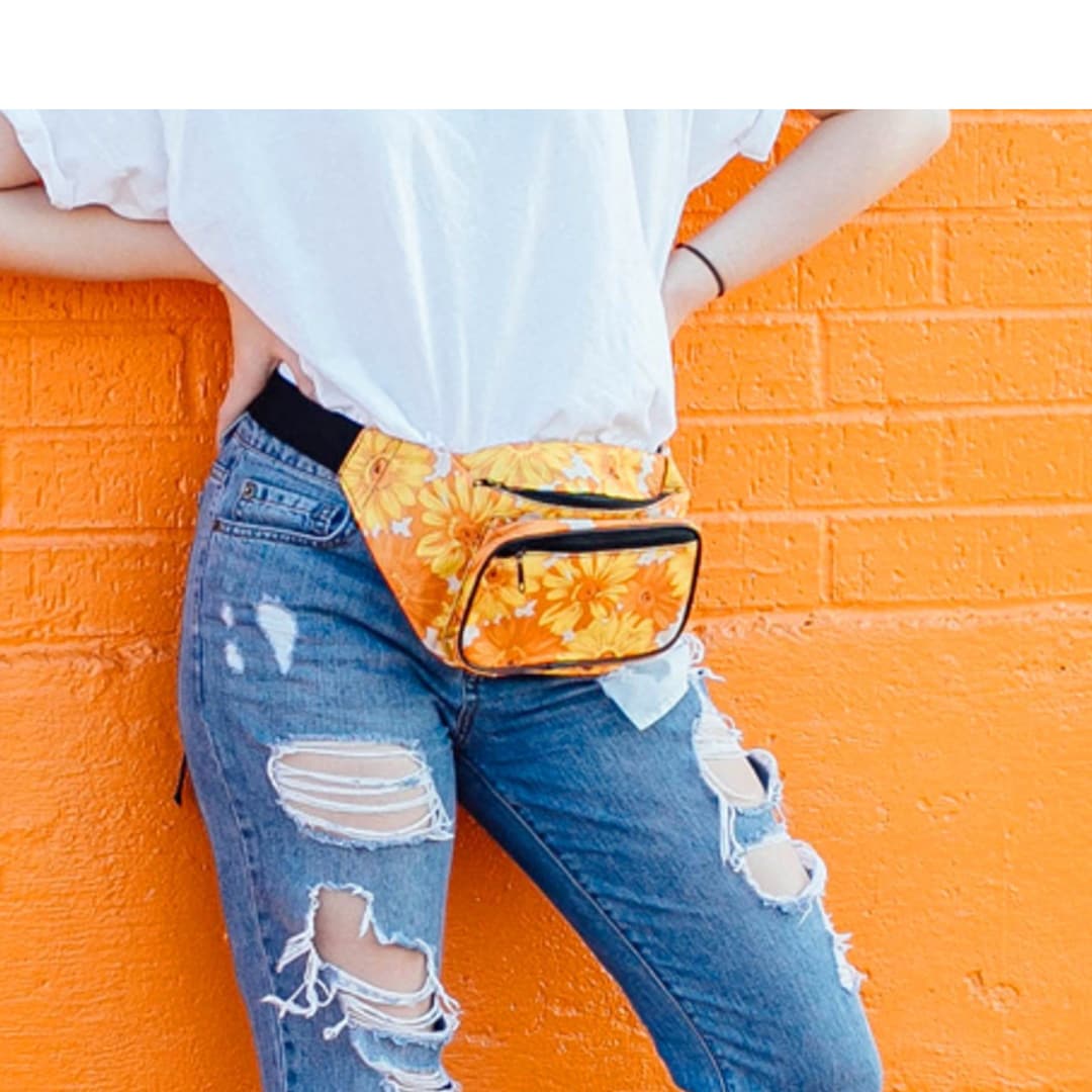 Fanny Pack Cute Prints Packs for Men, Women Festivals Raves Waist Bag