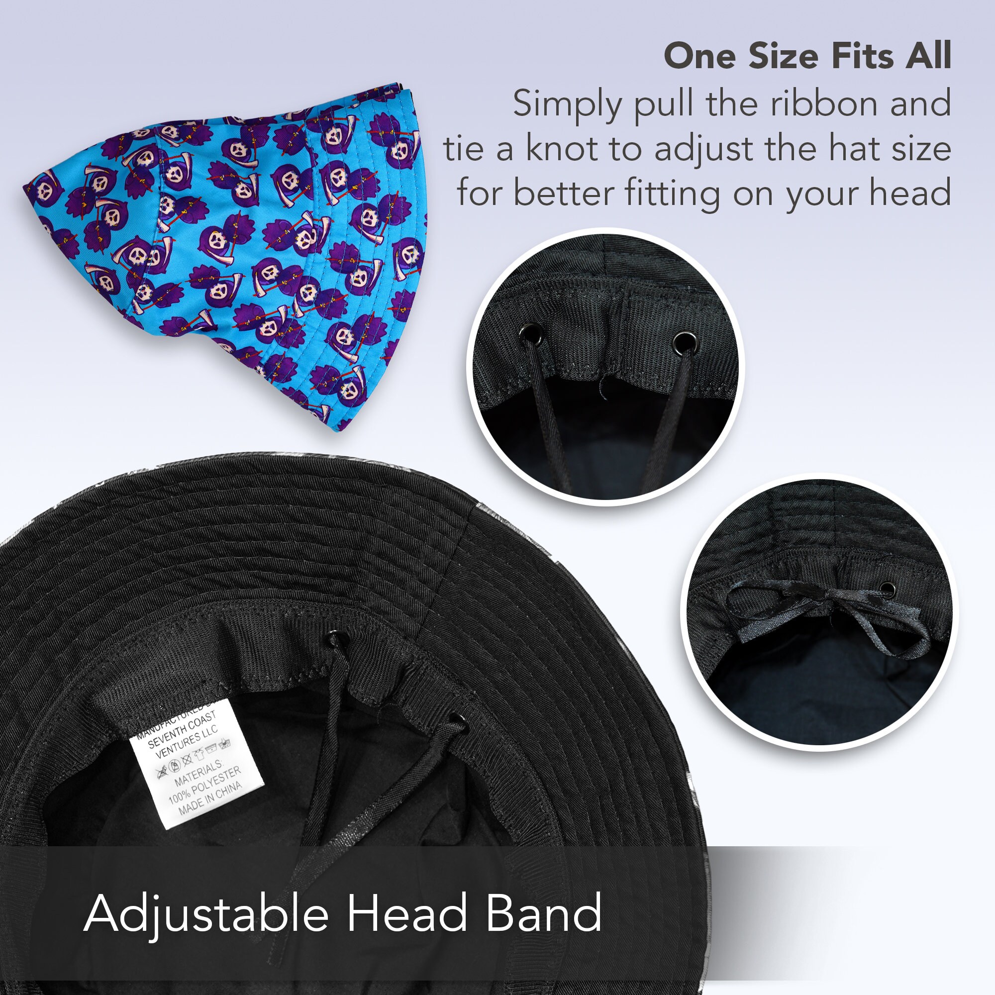Rave Bucket Hat: Adjustable Festival Sun Hat, 50+ UPF - Etsy