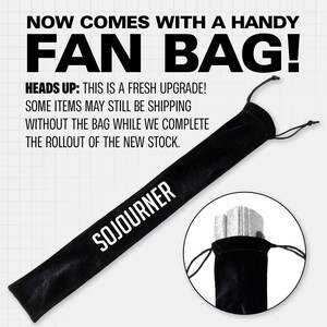 Large Rave Folding Fan: Bamboo Festival Hand Fan image 4