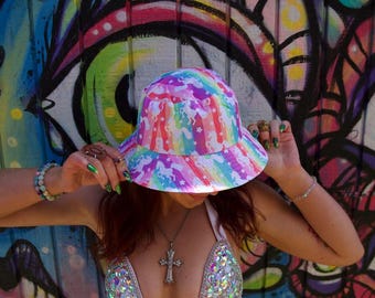 Rave Bucket Hat: Adjustable Festival Sun Hat, 50+ UPF