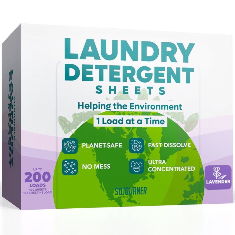 Laundry Detergent Sheets Eco Friendly Laundry Soap Detergent Etsy
