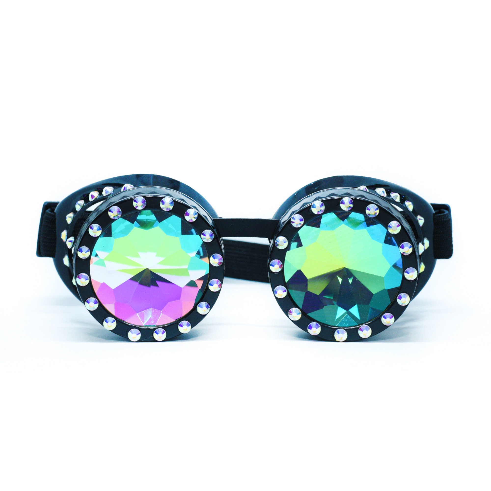 Kaleidoscope Glasses Trippy Psychedelic Rave Goggles Etsy