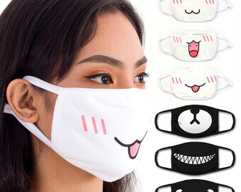 Face Mouth Mask - Cotton Face Covering  - Face Mask Resuable, Washable, Breathable