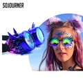 Kaleidoscope Glasses - Trippy Psychedelic Rave Goggles - Kaleidoscope Steampunk Goggles - Cosplay Rave Glasses for Women, Men & Kids