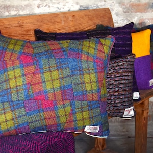DELUXE HARRISTWEED クッション チェック柄 Christmas harris tweed fabric cushion - Etsy 日本