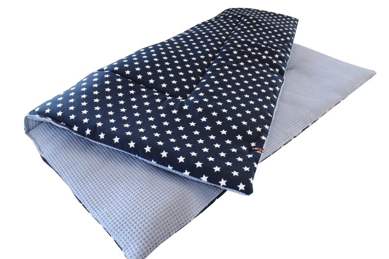 reversible blanket baby blanket hand stitched quilted lined gift birth baby gift idea girl Baby blanket 100x100cm