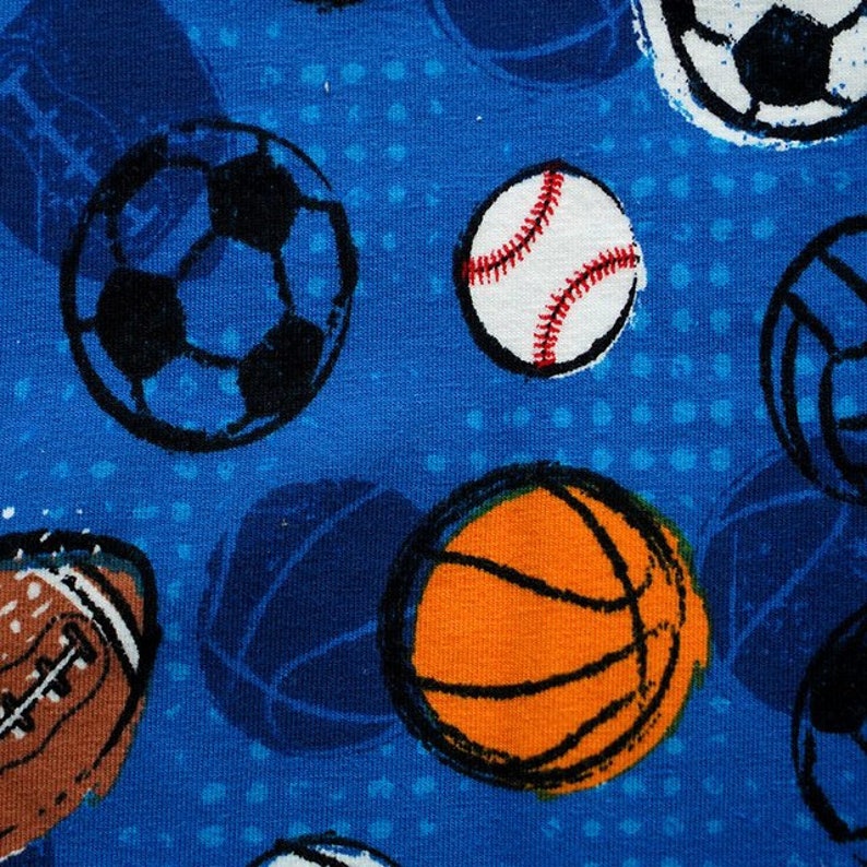 0,50m Biojersey Lets play Ball blau Kinderstoffe Jungsstoffe Jungen Tiere Stoff Jersey Fuchs M\u00e4dchenstoffe Stoffe Jerseystoff Jersey Baby