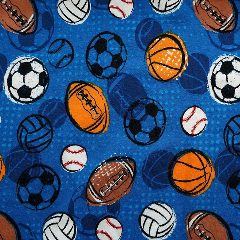 0,50m Biojersey Lets play Ball blau Kinderstoffe Jungsstoffe Jungen Tiere Stoff Jersey Fuchs M\u00e4dchenstoffe Stoffe Jerseystoff Jersey Baby