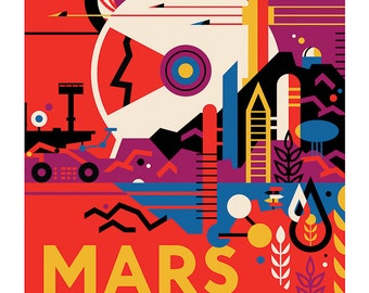 NASA Mars Curiosity Poster / Poster