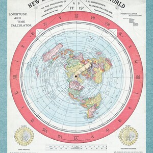 Poster / Poster Platte Aarde 50x70cm