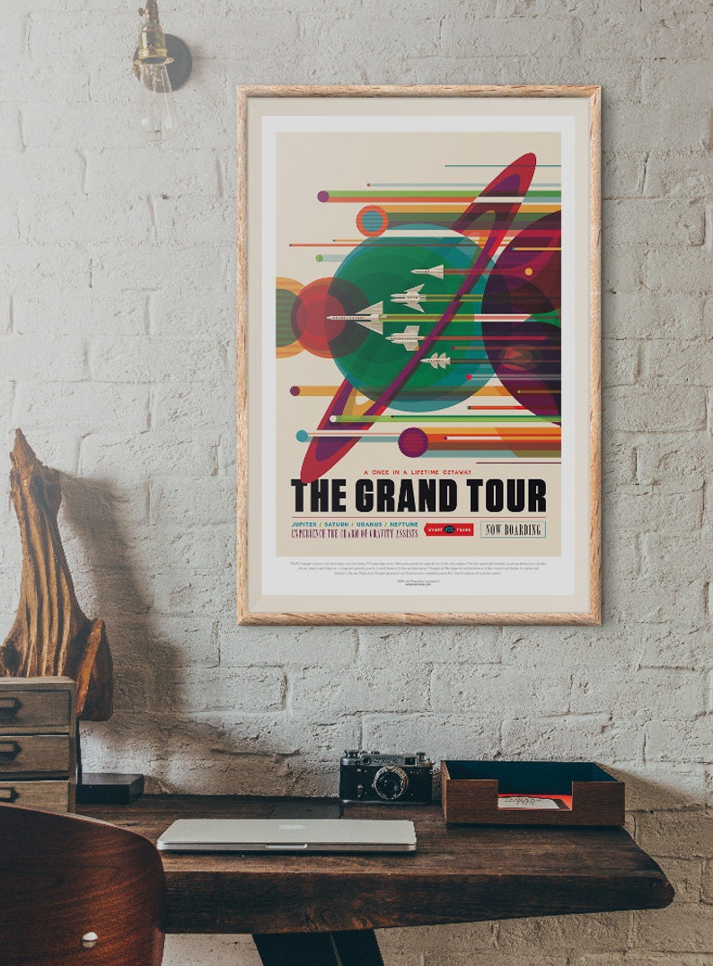 Affiche / poster NASA The Grand Tour Voyager Etsy France