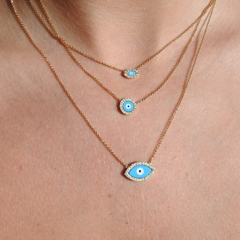 Kendall jenner evil eye necklace Clearance