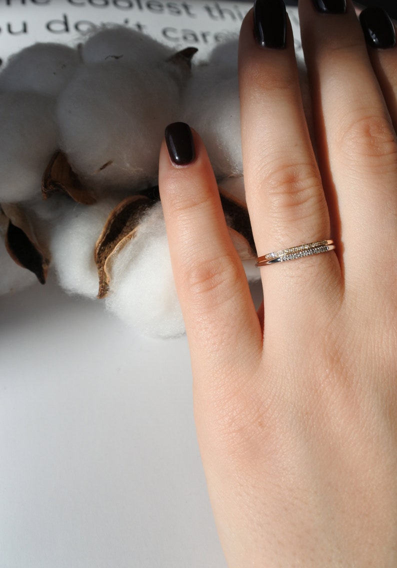 Eternity Diamonds Ring For Her 14K Gold