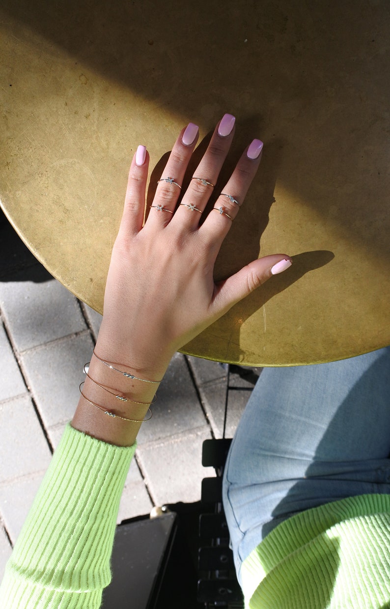 Lego Diamond Ring 14K Gold Stackacble