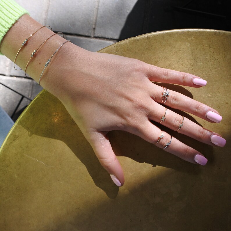 Lego Diamond Ring 14K Gold Stackacble