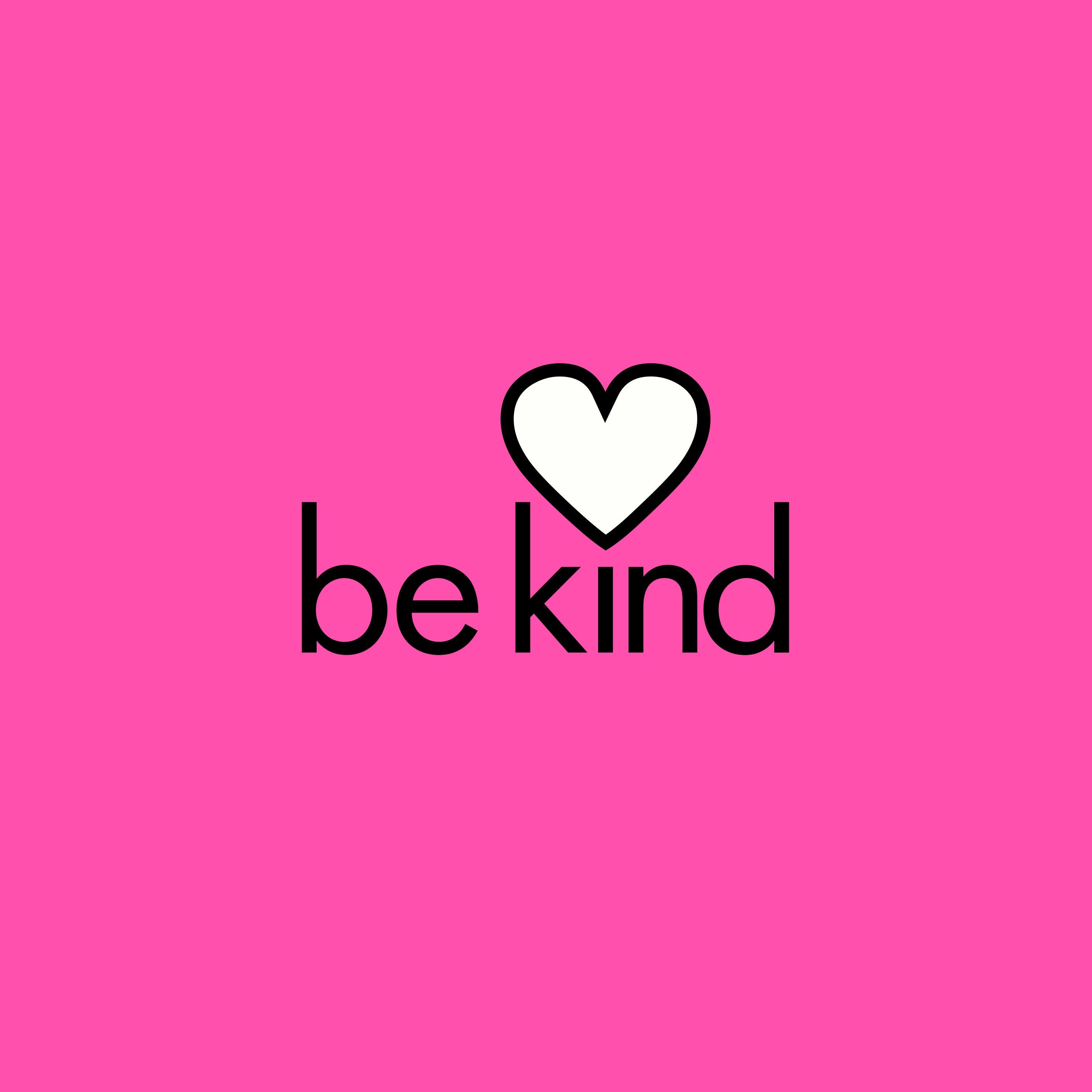 Be Kind Pink Shirt Day Graphic SVG Digital Download, Heart Eyes Design