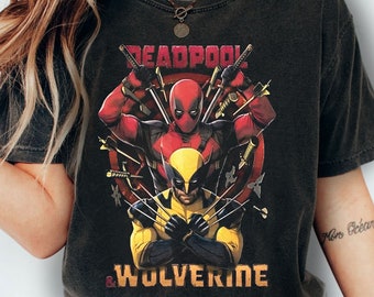 Deadpool & Wolverine Shirt, Deadpool 3 Movie Shirt, Deadpool and Wolverine Shirt, Hugh Jackman, Deadpool and Wolverine Tee, Wolverine Shirt