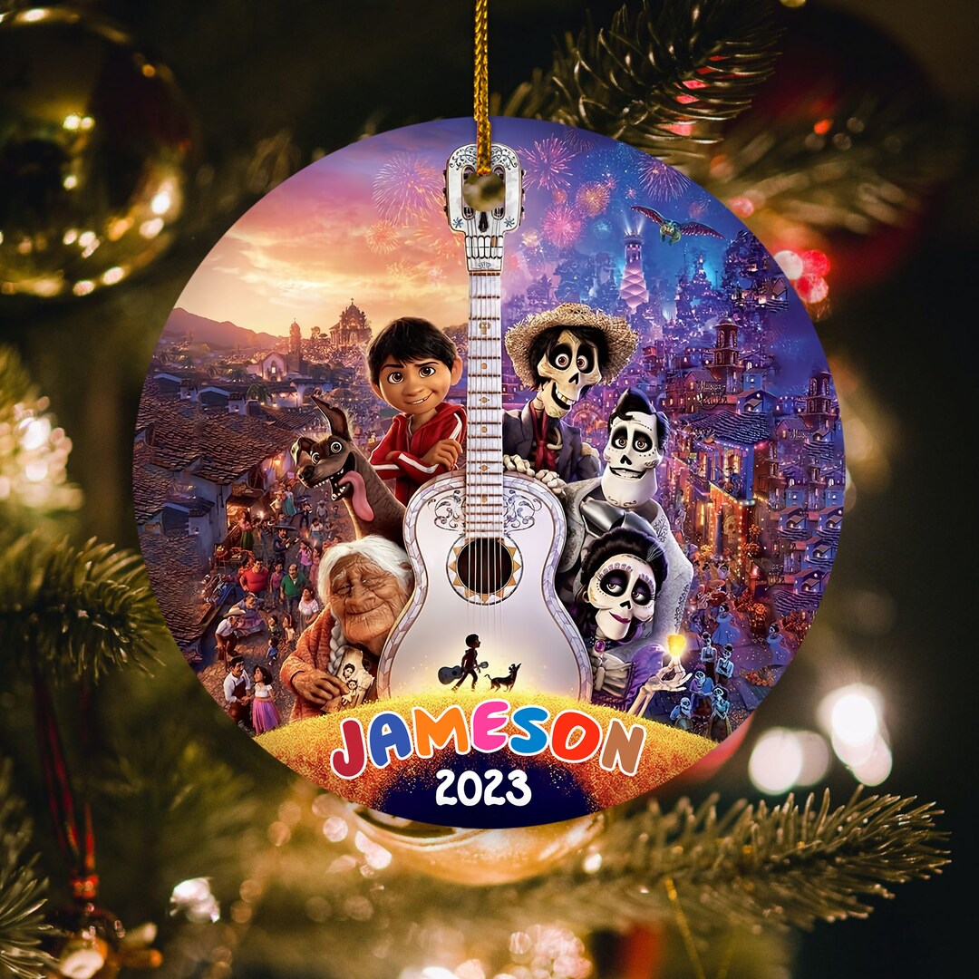 Customized Disney Coco Christmas Ornament, Disney Pixars Coco Ornament