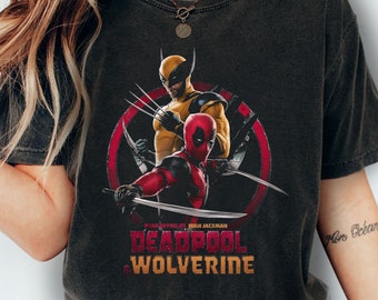 Deadpool and Wolverine Tshirt, Deadpool 3 Movie Shirt, Deadpool & Wolverine Shirt, Hugh Jackman, Deadpool and Wolverine Tee, Wolverine Shirt