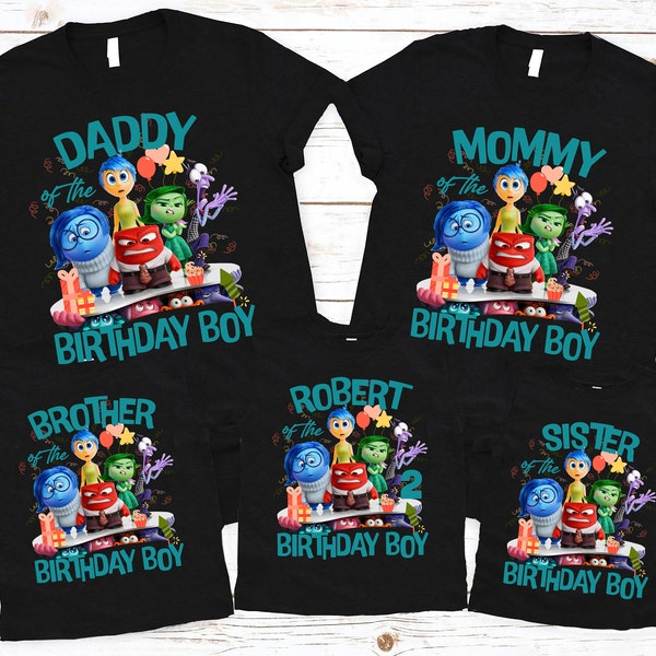 Custom Family Birthday Matching Shirt, Inside Out Birthday Shirt, Inside Out Family Birthday Shirt, Inside Out Costume, Birthday Party Shirt