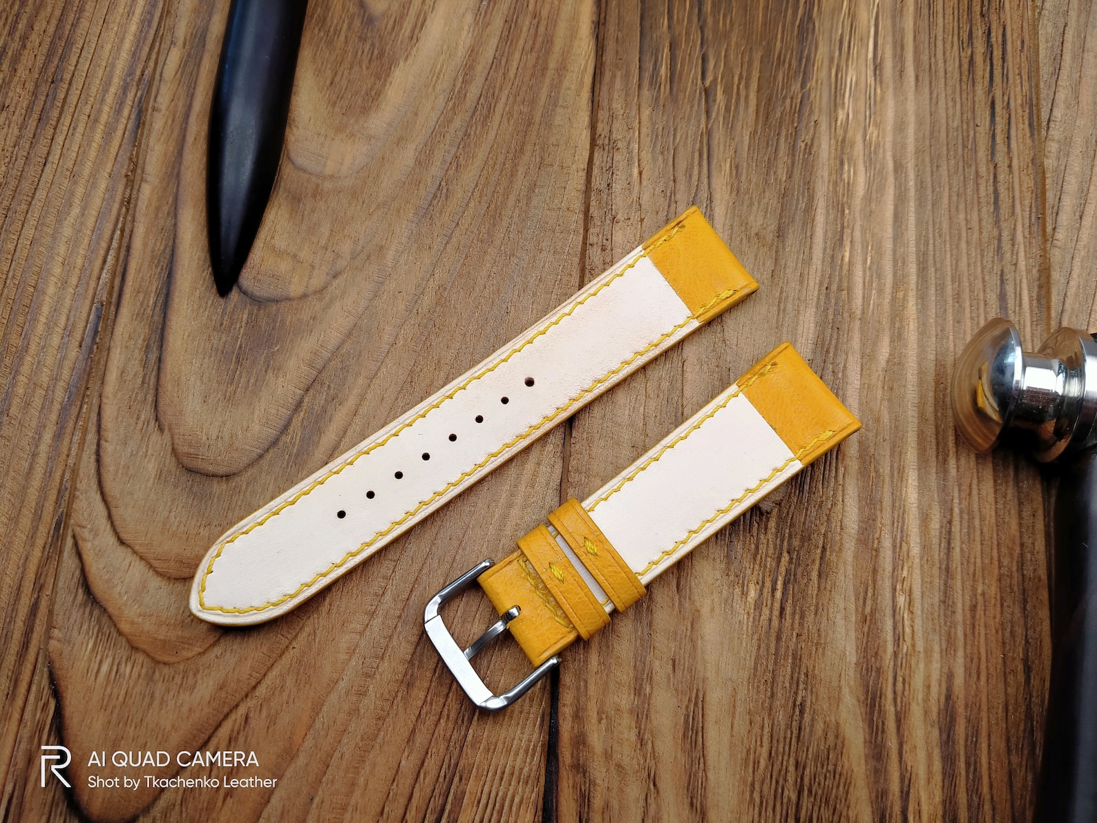 Yellow Leather Watch Band 14mm 16 Mm 20mm Watch Strap 18mm Etsy