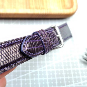 Any modification purple lizard violet watch band men's straps watchbands watch bands strap small wrist leather wrist quick release spring