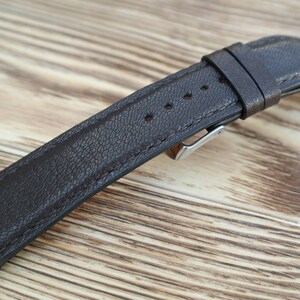 ANY MODIFICATION brown bespoke leather band, Only hand stitching and customized size for your favorite watch.