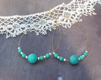 A pair of Turquoise spangles