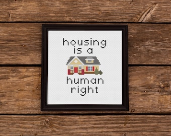 Huisvesting is een kruissteekpatroon van een mensenrechtelijk subversief huis