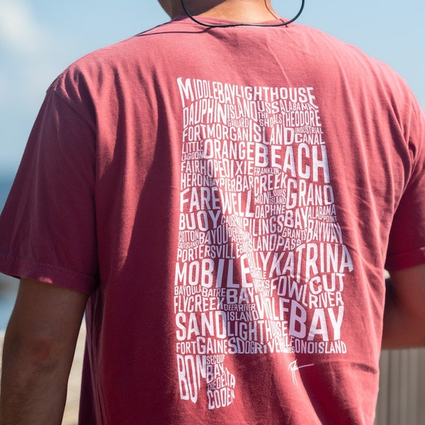 Alabama Waterways Comfort Colors | Coastal Apparel by Brandon Finnorn