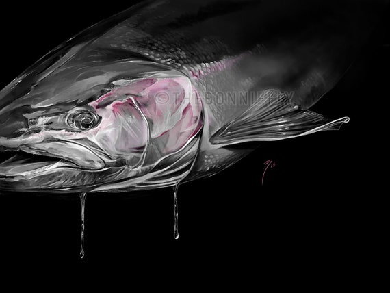 Steelhead Painting / Giclee Prints / Fly Fishing Artwork / Fish